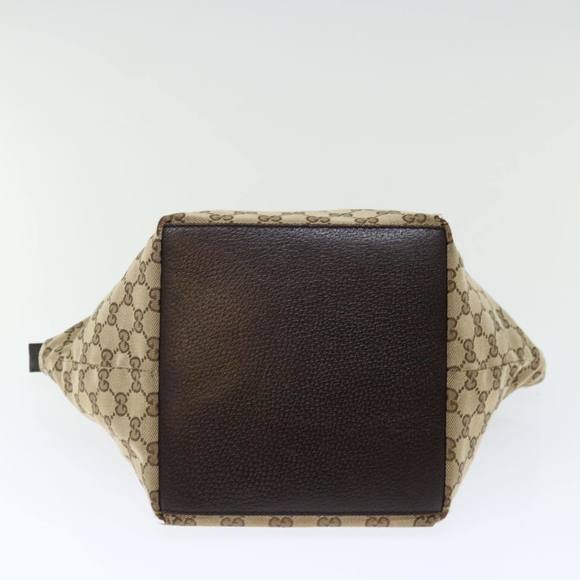 GUCCI GG Canvas Web Sherry Line Hand Bag Beige Red Green 181228 Auth ep4035 - Picture 5 of 16